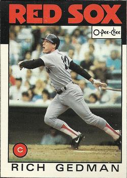 1986 O-Pee-Chee Baseball Cards 375     Rich Gedman